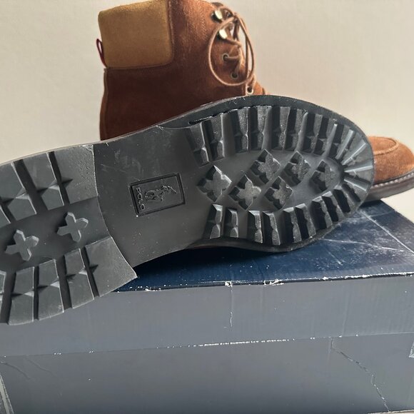 Vintage Polo Ralph Lauren Suede Norbeck Boots - Tan - Size 14D - Picture 8 of 9